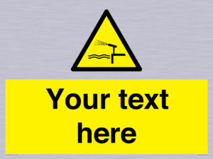 Custom warning water cannon